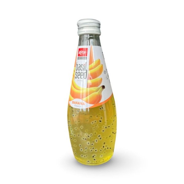 Napitok RITA s bananovym sokom i semenami bazilika 290ml