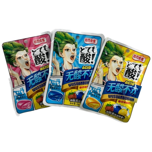 Konfety Tiny Eaters Kislye s nachinkoy 26g