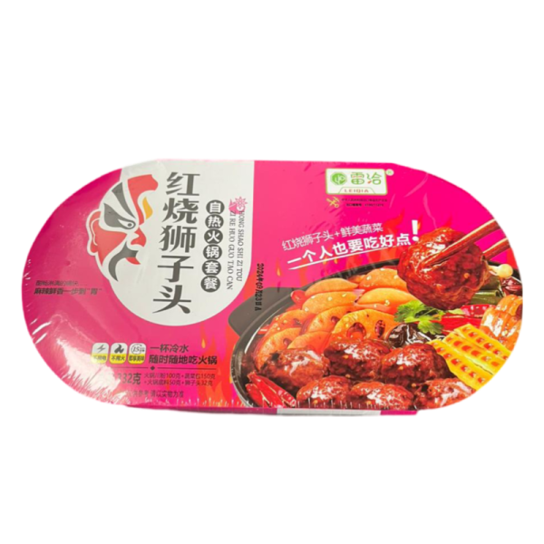 Kompleksnyy obed Dzinpay samorazagrivayushiysya s sharikami iz govyadiny ochen ostryy 350g