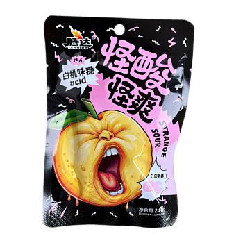 Конфеты карамель Tengda Acid суперкислые 24г
