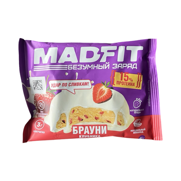 Pechene Mad Fit Brauni klubnika 45g
