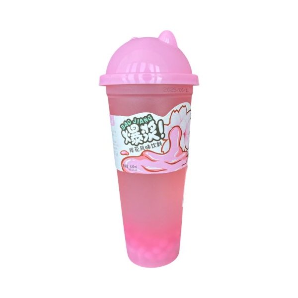 Napitok Guotingxingyu Bao Jiang Bubble Tea s zheleynymi sharikami so vkusom sakury 620ml
