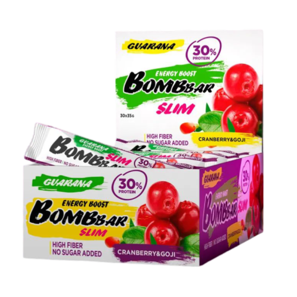 Batonchik Bombbar Slim so vkusom Klyukvy godzhi 35g_2