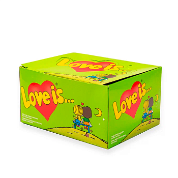 Жевательная резинка Love Is яблоко 4,2г