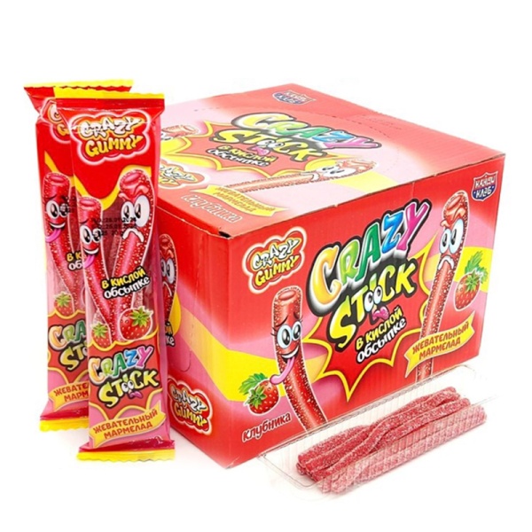 Marmelad Crazy Stick v kisloy obsypke 20g