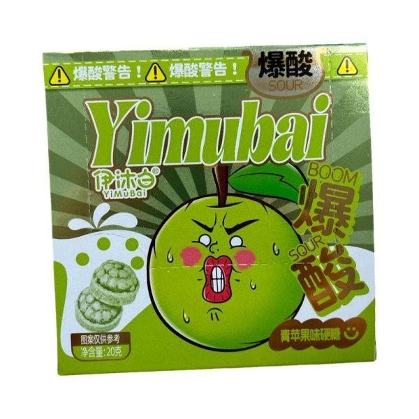 Konfety Yimubai fruktovye super kislye 20g