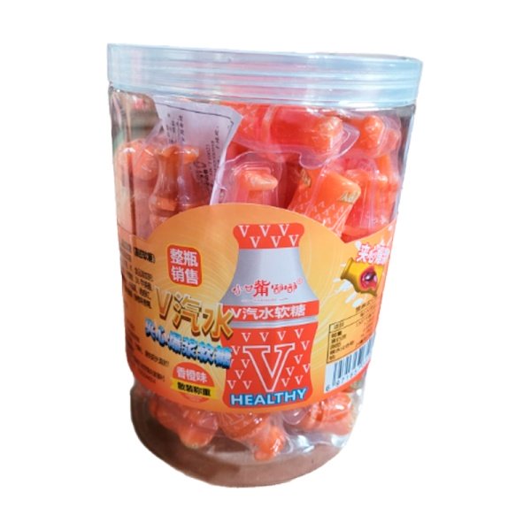 Marmelad Healthy s zhidkoy nachinkoy apelsin