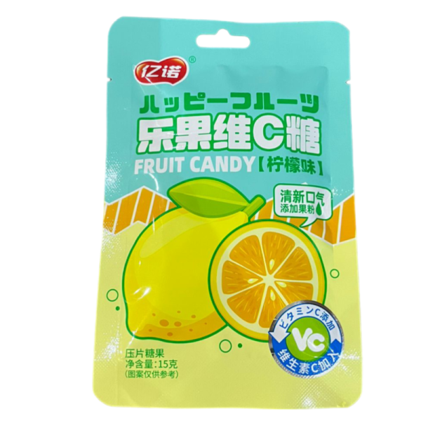 Konfety Yinuo fruktovye s vitaminom S 15g