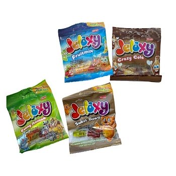 Мармелад Jelaxy Mix (зверята, червячки, бутылочки медвежата) 20г