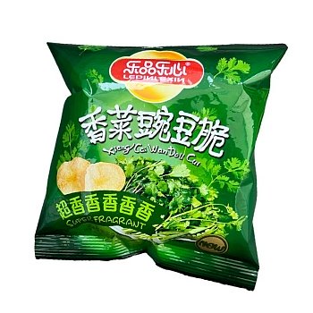 Чипсы Lepinlexin со вскусом горошка с кинзой 36г