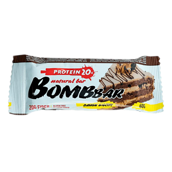 Батончик Bombbar Датский бисквит 60г