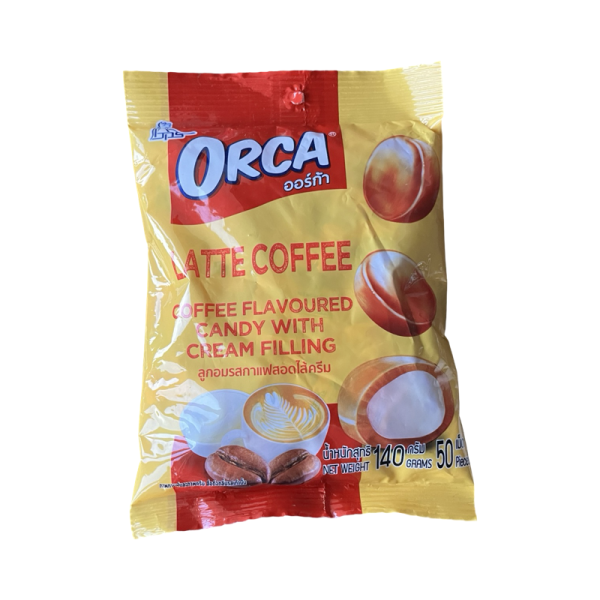 Konfeta karamelnaya Boonprasert Latte Coffee so vkusom kofe slivochnaya nachinka 140g