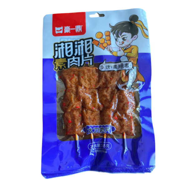 Soevoe myaso Vegetarian meat skewers  vegetarianskie shashlychki bolshie kusochki 85g