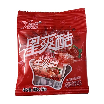 Пластинки Yagelii Fresh Strips клубника 8г