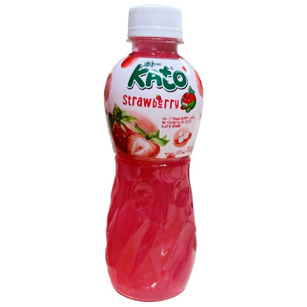 Napitok KATO Nektar so vkusom klubniki i kokosovoy myakotyu 320ml