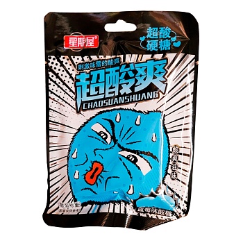 Конфеты Chaosuanshuang Супер кислые черника 28г