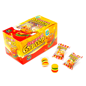 Мармелад Бургер фруктовый 10г