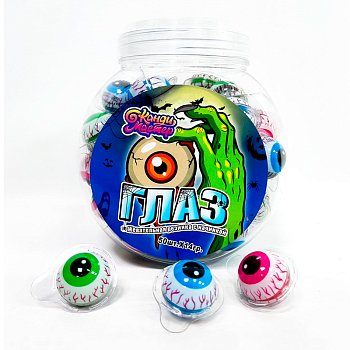 Жевательная резинка Канди Мастер глаз с джемом фруктовая 14г