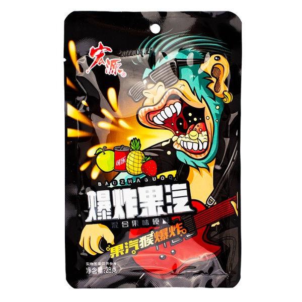 Konfety Baozhaguoqi Monkey superkislye fruktovye 24g