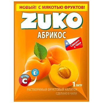 Напиток растворимый Zuko абрикос 20г