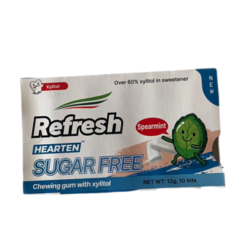 Жевательная резинка Refresh без сахара с мятой 12г