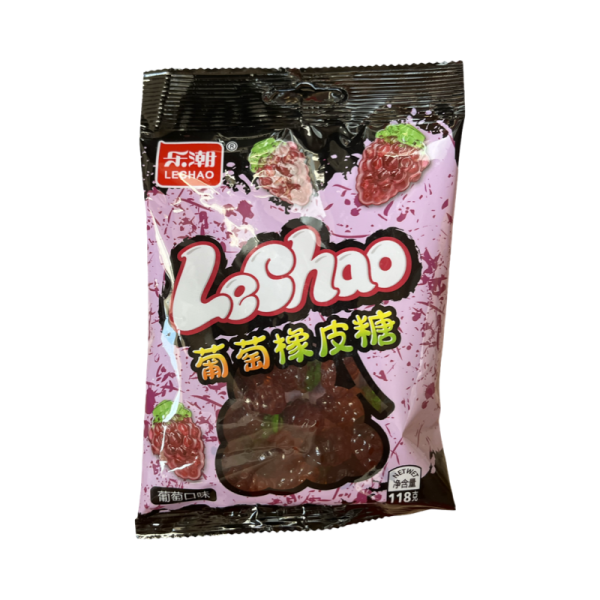 Zhevatelnye konfety Lechao Berry so vkusom vinograda 118g