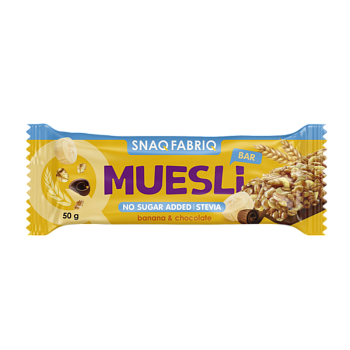 Батончик мюсли Snaq Fabriq Банан с молочным шоколадом 50г