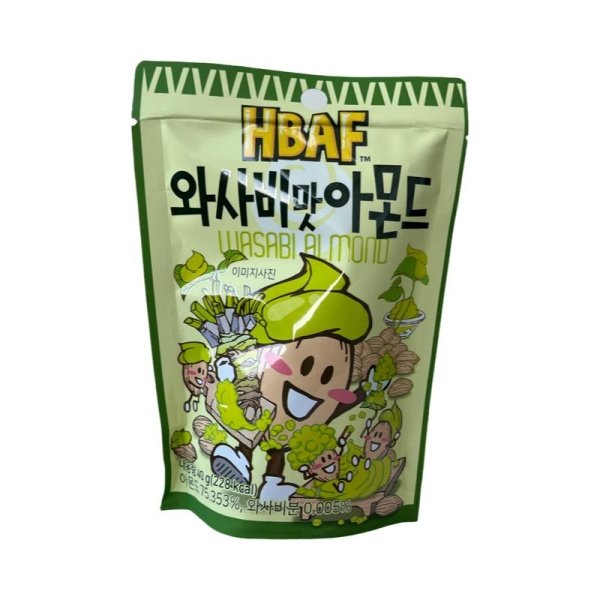 Mindal HBAF so vkusom vasabi 40g