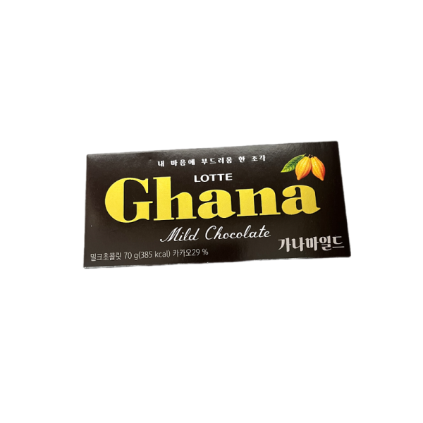Shokolad LOTTE Ghana myagkiy 70g