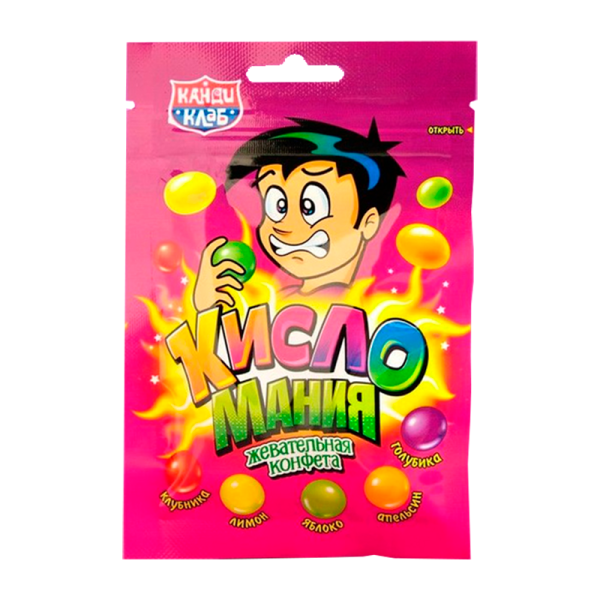 Konfety zhevatelnye kislye KisloManiya 14g