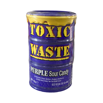 Леденцы Toxic Waste кислые фиолетовая бочка 42г