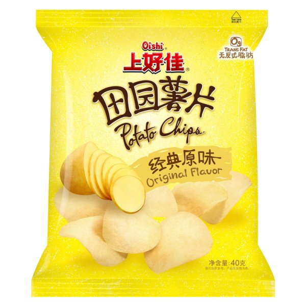 Chipsy Oishi Potato Chips Original originalnye 40g