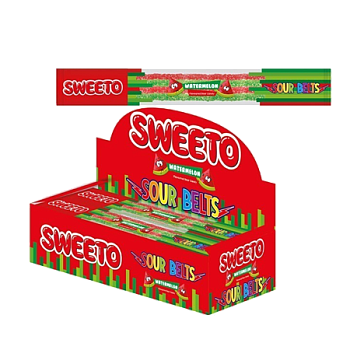 Мармелад Sweeto Belt Кислая лента арбуз 8г