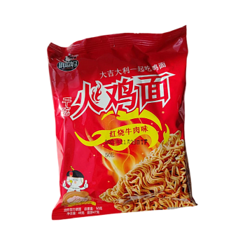 Лапша QiaoDouMa со вкусом говядины в соевом соусе 50г