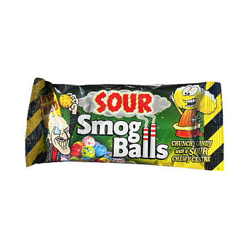 Драже Toxic Waste smog balls с кислой начинкой 48г