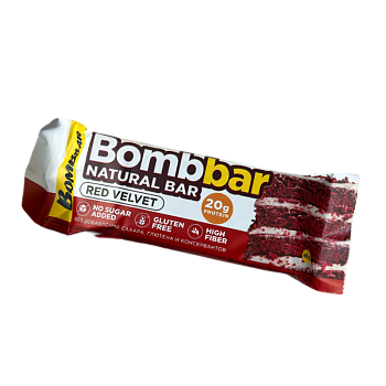 Батончик Bombbar со вкусом Красный бархат 60г