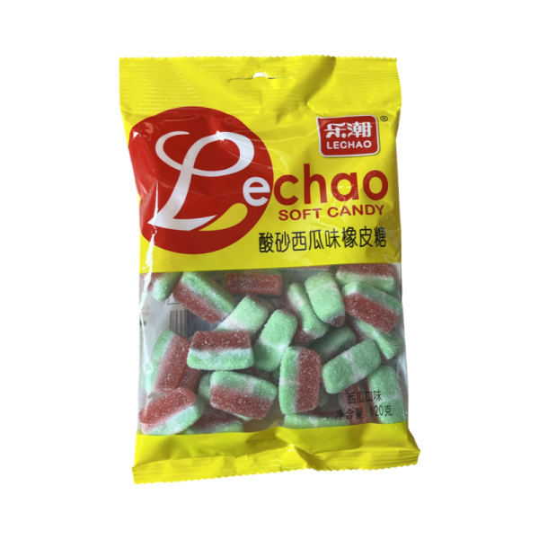 Marmeladnye konfety Lechao Soft kislye so vkusom arbuza 120g