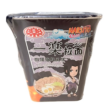 Лапша рамен Yile Naruto с морепродуктами и кари 100г