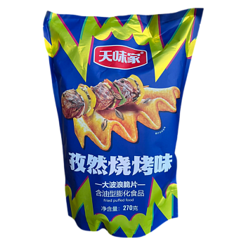 Чипсы Tianweijia со вкусом барбекю 270г
