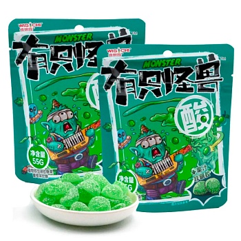 Мармелад Wisichi Monster Виноград 55г