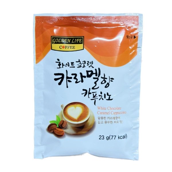 Kofe bystrorastvorimyy GL White Chocolate Karamel Kappuchino 23g