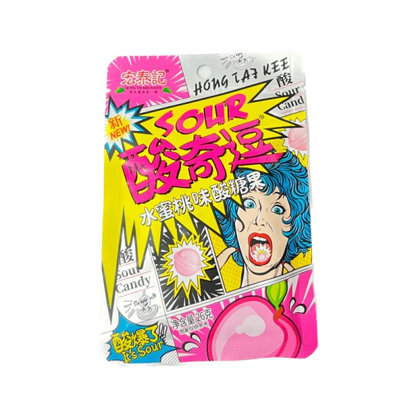 Konfety Hong Tai Kee Foods Super kislye yabloko 26g