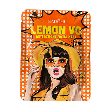 Маска Sadoer для лица с антиоксидантом Лимон 25мл