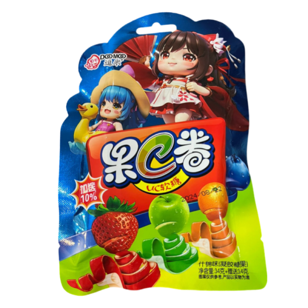 Marmelad DooMoo na lente fruktovye lentochki 34g