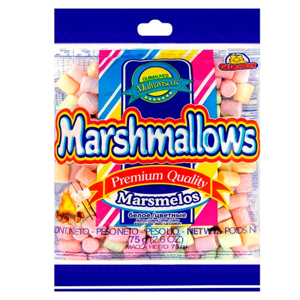 Marshmellou Guandy Guandi Mini tsvetnoy fruktovyy 75g