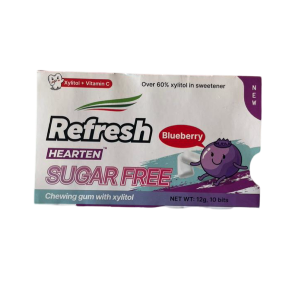 Zhevatelnaya rezinka Refresh bez sakhara s chernikoy 12g