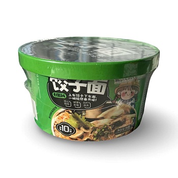 Лапша LeiQia с вонтонами со вкусом кисло-острого супа 94г