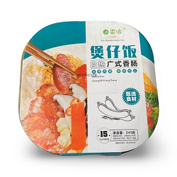 Рис LeiQia саморазогревающийся с колбаской в кантонском стиле 245г