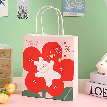 Пакет подарочный Yokee Flower 21*18см