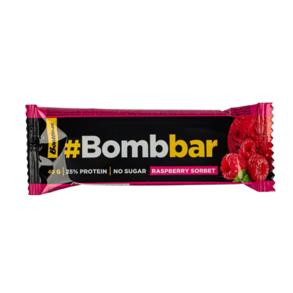 Batonchik Bombbar so vkusom Malinovogo sorbeta 40g